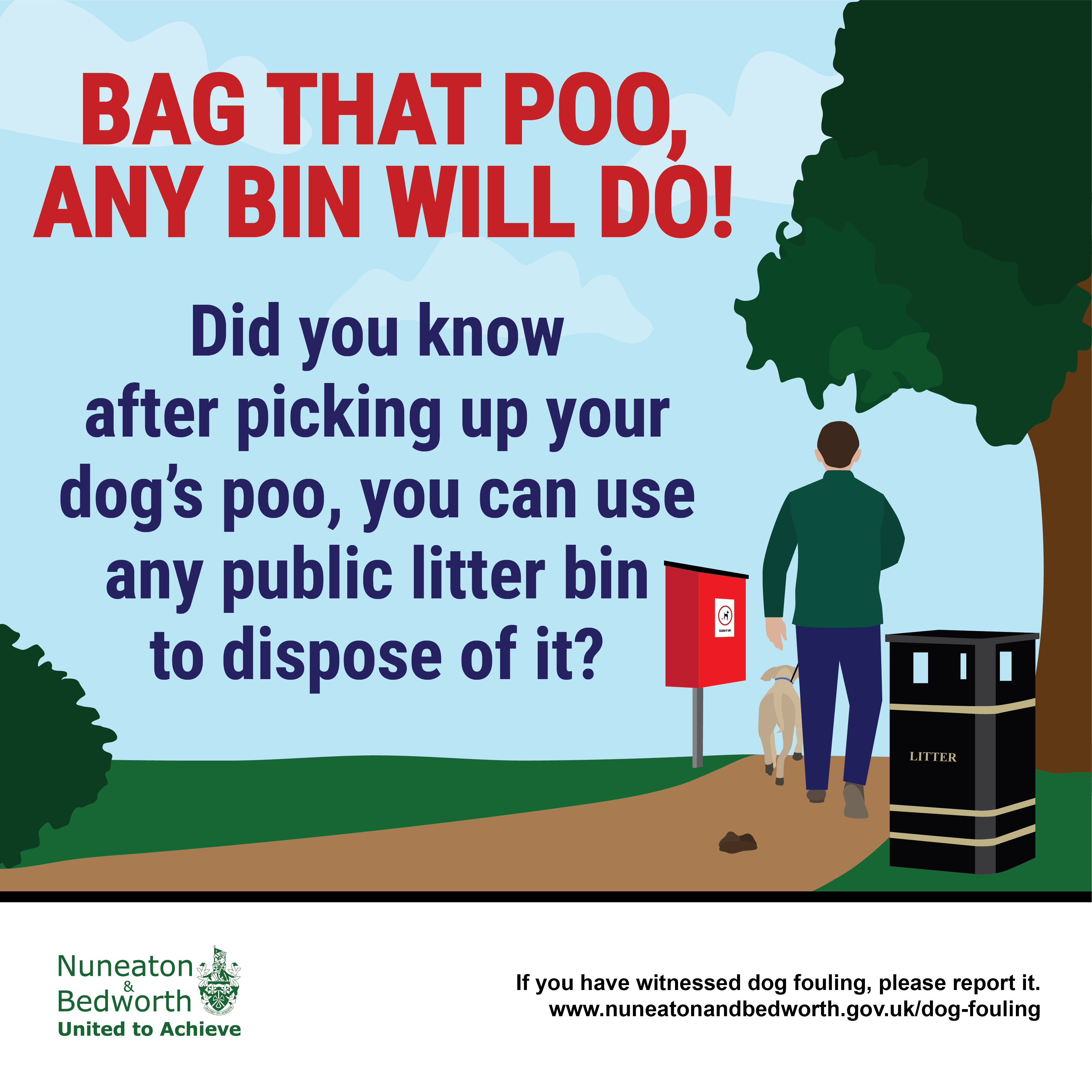 Bag that poo, any bin will do