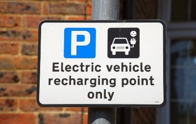 Electric vehicle charging point poster