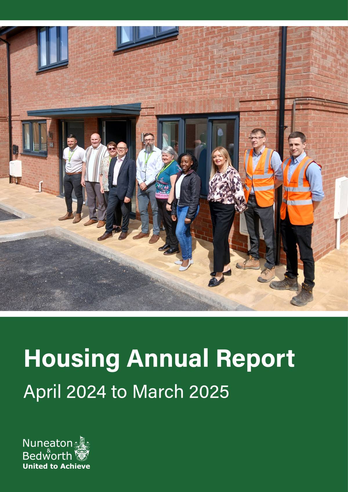 Housing annual report front page