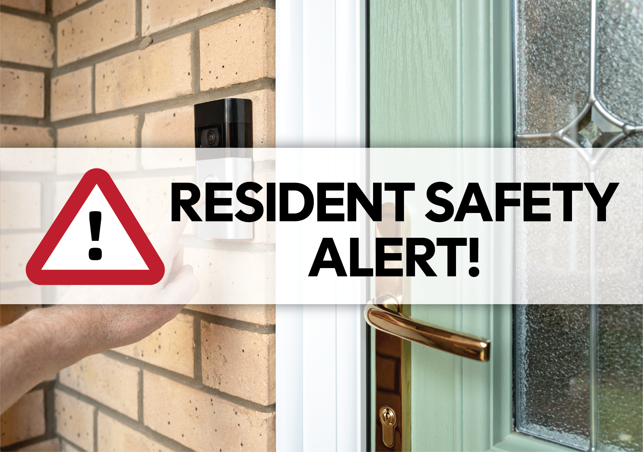Resident safety alert poster
