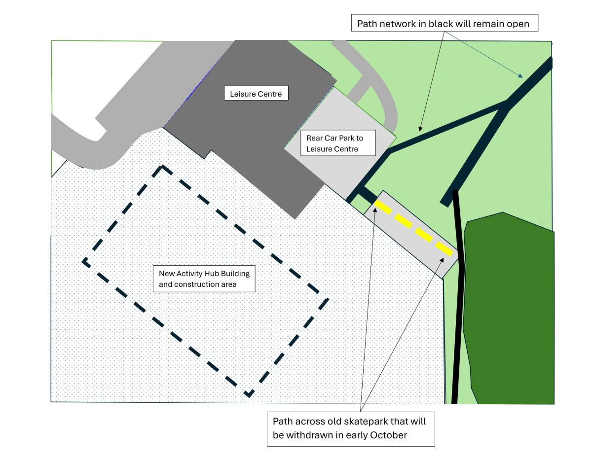 Miners' Welfare Park path change